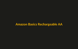 Amazon Basics AA Rechargeable Batteries (8-Pack) with Charger